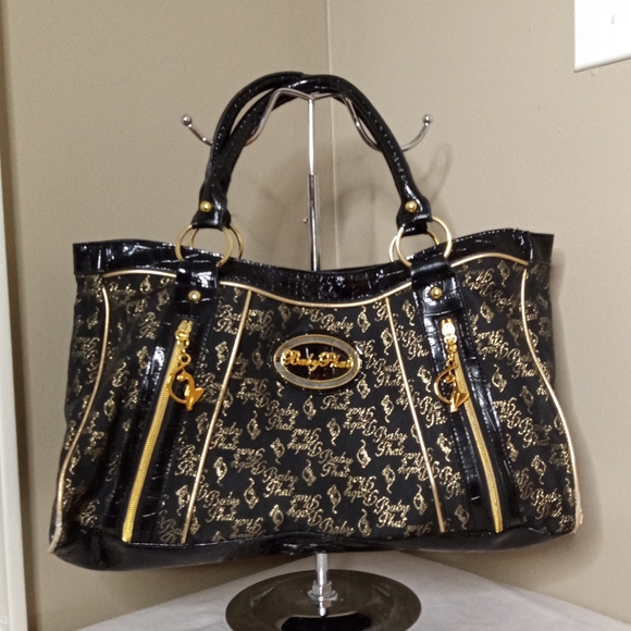 Baby Phat Bags Vintage Baby Phat Authentic Black N Gold Large Hand